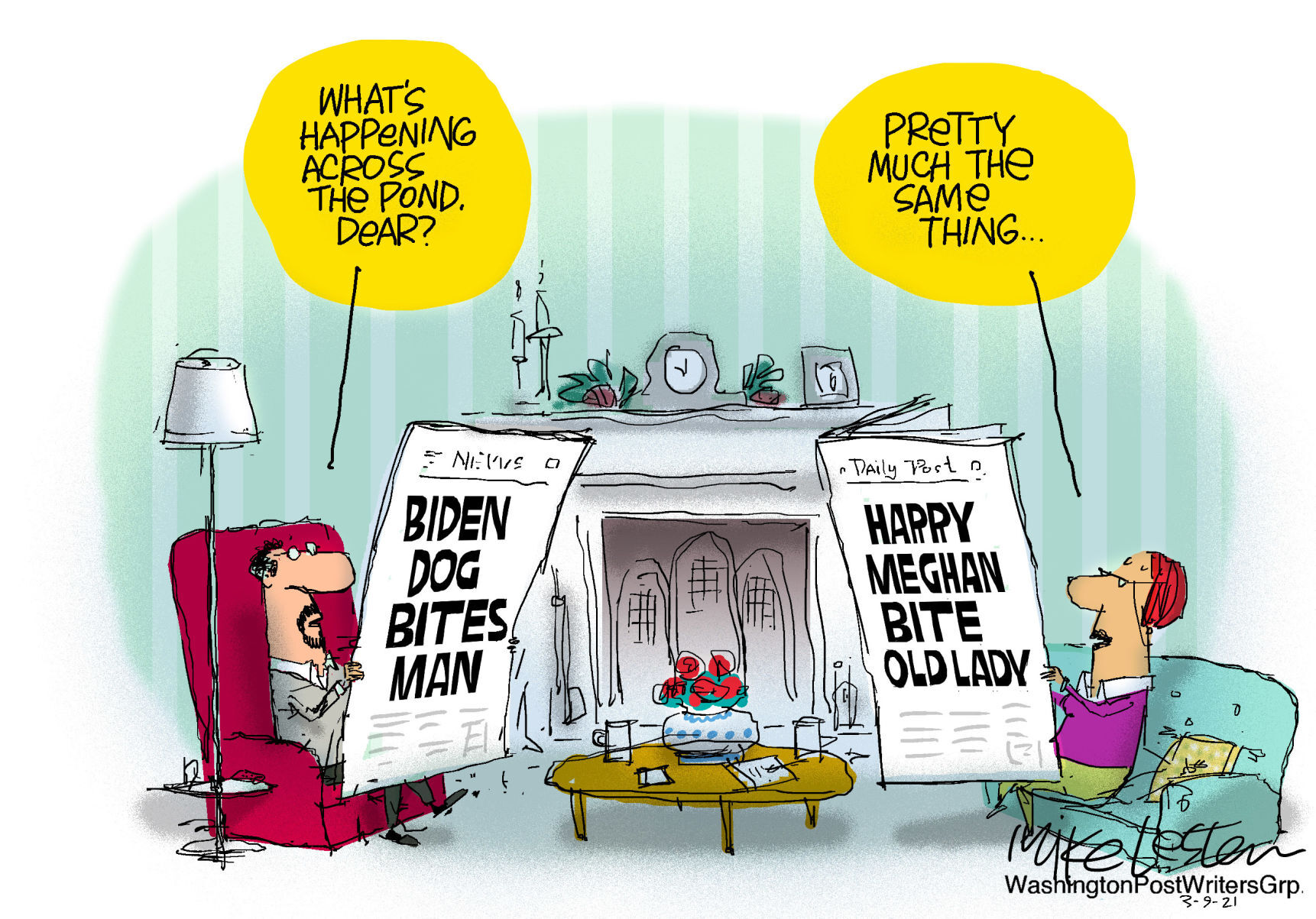Mike Lester cartoon